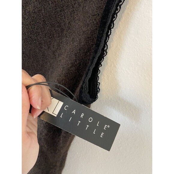 Carole Little Mohair Sheath Dress Large Brown Womens Sleeveless New - Picture 4 of 13